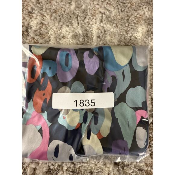 Theory Sz S Sleeveless Silky Blouse Artsy Abstract Print Top - Picture 6 of 6